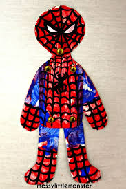 Split Pin Spiderman Spiderman Craft Superhero Crafts Hero Crafts