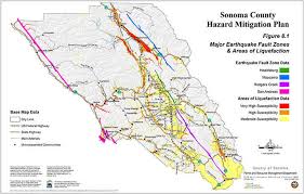 The yellow line represents the activity that caused the 1868 hayward. Earthquake Faults Map Hazard Mitigation Plan Long Range Plans Permit Sonoma County Of Sonoma