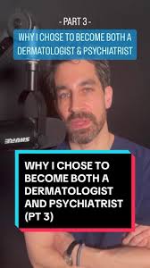 Here is part 3 of why I chose to become both a dermatologist &  psychiatrist… While dermatology & psychiatry may seem to have absolutely  nothing in common, it was actually during my early years as a ...