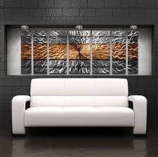The scale alone leaves you awestruck, while the approachable. Copper Infinity 68 X24 Large Modern Abstract Metal Wall Art Sculpture Painting Dv8 Studio