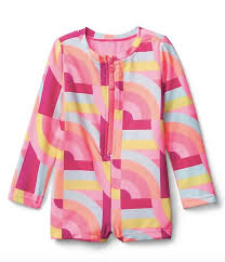 Choose from a wide selection of bright & cheery chlorine resistant uv swim suits, shirts, rash guards, cover ups, swim shorts, tights and hats. 11 Adorable Uv Swimsuits For Babies Huffpost Life