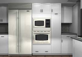 Good Looking Ikea Double Oven Cabinet As Furniture For Kitchen Design Ideas Heavenly White Kitc White Kitchen Design Tall Kitchen Cabinets White Wood Kitchens