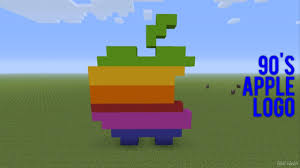 How To Make The 90 S Apple Logo In Minecraft Youtube Its not perfect, but it is as close as i can make it for now.