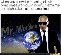 When You Know The Meaning Of Cyka Blyat Omae Wa Mou Shindeiru Mama Mia And Allahu Akbar At The Same Time Ifunny Buy cyka blyat at amazon. when you know the meaning of cyka blyat