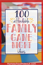 Fun group games for kids and adults are a great way to bring. 100 Ideas For Family Game Night Homeschool Hideout