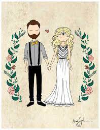 1001 Idees De L Illustration Mariage Pour Celebrer Votre Amour Mariage Illustration Maries Dessin Mariage Dessin