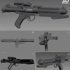 3d Printable Model E 11 Blaster Print File Stl By Do3d Com 3dprintingideas E 11 Blaster Star Wars Prints Star Wars