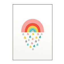 A small canvas print makes a perfect addition to a gallery wall and looks great propped up on an easel on a desk or shelf. Colorful Cute Rainbow Alphabet Nursery Abc Posters Fine Art Canvas Pri Nordicwallart Com