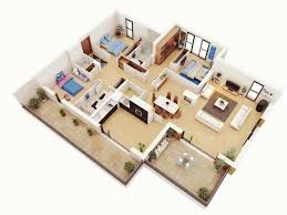 Sweet home 3d is a free interior design application that helps you draw the plan of your house, arrange furniture on it and visit the results in 3d. Simple House Floor Plan Design 3d House Storey