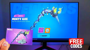 Sign in to your account, go through the steps and you'll then be able to enter your code. Fortnite Minty Pickaxe Code Free Generator
