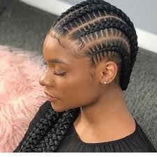 Searching for tutorial how to braid kanekalon hair into your own? Black Woman With Stylish Cornrow Hairstyle Check Out More Hairstyles Hair Extensions And Hair Produ Feed In Braids Hairstyles Braided Hairstyles Hair Styles