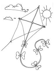 Awesome kite coloring page 59 for coloring pages for adults with. Sun And Kite Coloring Page Free Printable Coloring Pages For Kids