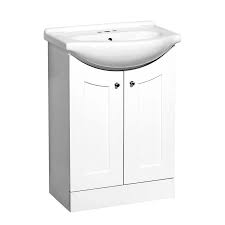 Bathroom vanities have the ability to transform your powder room into a space of luxury. Style Selections Euro Vanity White Belly Sink Single Sink Bathroom Vanity With Vitreous China Top Common 24 In X 17 In Actual 24 In X 17 In In The Bathroom Vanities With Tops Department At Lowes Com