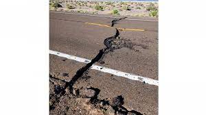 Nevada Highway Damaged By Largest Area Quake In 65 Years Abc News