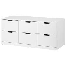 Ikea hemnes 6 drawer chest alaska furniture supply. Nordli Byra Med 6 Lador Vit 120x54 Cm Ikea Ikea Nordli 6 Drawer Dresser Dresser Drawers