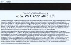 Browse our selection of cash back and discounted carl's jr. Gift Card Carl S Jr Gift Card Restaurants Various Canada Carl S Jr Col Ca R Carl S 001