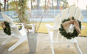 Adirondack Christmas Wreath Slipcovered Grey Christmas Wreaths Christmas Ladder Decor