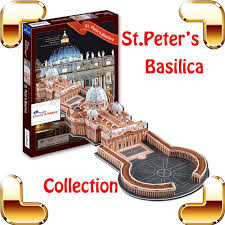 New Year Gift St Peter S Basilica Vatican Church 3d Puzzle Roman Catholic Model Building Holy Land Puzzle Paper Diy Presen Diy Presents New Year Gifts Basilica