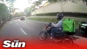 Four Motorbike Cops Vs One Uber Eats Rider Youtube