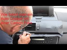 Auto Cockpit Mit Carbon Folie Folieren Youtube