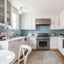 Blue kitchen backsplash tile ideas. 75 Blue Backsplash Ideas Navy Aqua Royal Or Coastal Blue Design