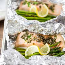 How to cook perfect salmon fillets. Baked Salmon In Foil Salmon Foil Packets Basil And Bubbly