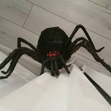 Halloween Party Araignee Spider Big Geante Giante Black Fabriquer Faitmaison Faire Dec Araignee Geante Halloween Araignee Geante Araignee Halloween