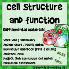 cell structure and function lesson supplement ngss teks