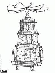 Choose your favorite coloring page and color it in bright colors. Christmas Pyramid Germany Czech German Christmas Traditions Christmas Coloring Sheets Christmas Art Projects