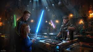 Why are the lightsabers anakin gives to ahsoka in the new trailers blue? Want A Star Wars Galaxy S Edge Lightsaber From Disneyland Be Prepared To Pay Orange County Register
