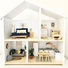 Modern Doll House Ikea Flisat Hack Nautical Rustic Moderndollhouse Dollhous Doll Barbie Haus Mobel Puppenhaus Puppenhausmobel