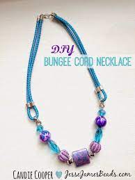 Jesse James Beads How To Make A Bungee Cord Necklace Easy Necklace Rope Jewelry Cord Necklace