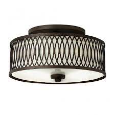 Shop wayfair for all the best rustic flush mount lighting. Rustic Design Semi Flush Ceiling Light In Bronze With Inner Shade