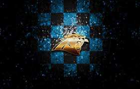 Looking for the best black panther wallpaper ? Wallpaper Wallpaper Sport Logo Nfl Glitter Checkered Carolina Panthers Images For Desktop Section Sport Download