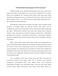 Untuk itu, kita wajib membelanya. Pdf Polemik Media Sosial Dengan Uu Ite Di Indonesia