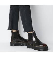 Dr Martens 2976 Quad Chelsea Boots Cherry Red Ankle Boots