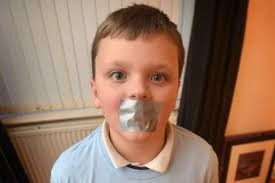 Young chatterbox stays silent for 24 hours in honour of the cancer hospital  which saved his mum's life