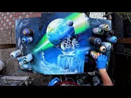 Edge of the world - SPRAY PAINT ART by Skech - YouTube