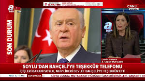 Maybe you would like to learn more about one of these? Icisleri Bakani Suleyman Soylu Mhp Lideri Devlet Bahceli Ye Tesekkur Etti A Haber Youtube