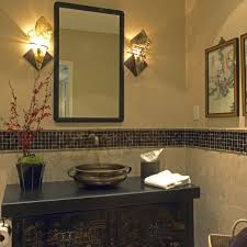 The ashe marble on the floors and walls create a smooth, clean design. Closer Image Of Chinese Cabinet And Indian Urli Made Into Vanity And Sink Basin Asian Bathroom Asian Bathroom Decor Bathroom Tile Designs