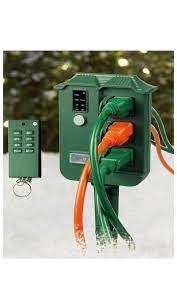 This Season Show Off Your Holiday Spirit In Style With Outlet Timers Outlet Timers Allow You To Control Your Light Switch Timer Christmas Lights Light Switch