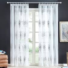 Amazon De Topfinel Stickerei Voile Gardinen Mit Krauselband In Leinen Optik Barock Vintage Fur In 2020 Vorhange Wohnzimmer Krauselband Gardinen Tull Vorhange