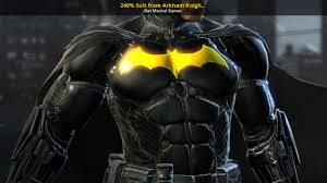 It can only be unlocked with 240% completion. 240 Suit From Arkham Knight In Arkham Origins Batman Arkham Origins Mods