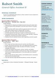 Land an interview with the help of our four expert writing tips below. General Office Assistant Resume Samples Qwikresume