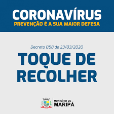 É a forma que se chama uma ordem para que as pessoas não saiam as ruas após uma determinada hora. Maripa Decreta Toque De Recolher Das 20 As 6 Horas O Presente