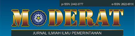 Public policy, governance & transparency, public administration. Moderat Jurnal Ilmiah Ilmu Pemerintahan