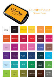 colorbox pigment ink color chart google search stamp pad