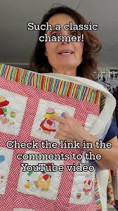 💕Stitched Sandra Miller's classic Sunbonnet 👒 Sue with sweet 💕gingham  sashing in a traditional MEANDER and Cream thread to keep with the  timelessness style. #longarmquilting #quilts #quilted #quilting ...