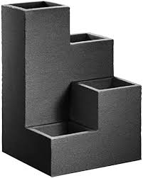 Check spelling or type a new query. Dynamic24 Flower Staircase Planter Flower Pot Concrete Look Anthracite Amazon De Garden