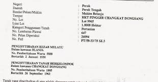 Surat Rasmi Permohonan Lot Tanah Surat Rasmi W